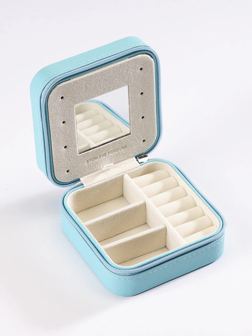 Sterling Forever Light Blue Travel Jewelry Organizer